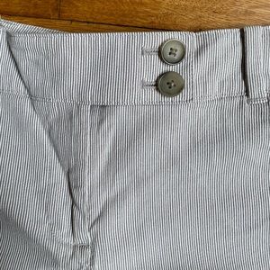 Seersucker Ann Taylor Petite Dress Pants